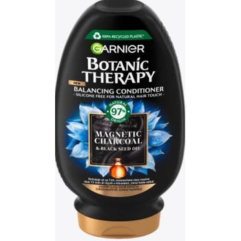 Botanic Therapy Magnetic Charcoal & Black Seed Oil Condiitioner - Vyrovnávací kondicionér pre mastné vlasy so suchými končekmi

